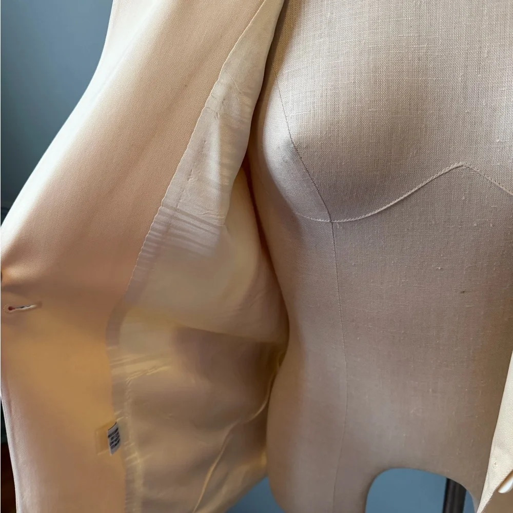 Vintage Christian Dior Cream Women's Blazer & Skirt Set Sz 8 - Picture 3 of 14